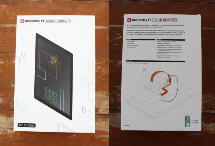 Raspberry Pi Touch Display 2 10 inch Portrait